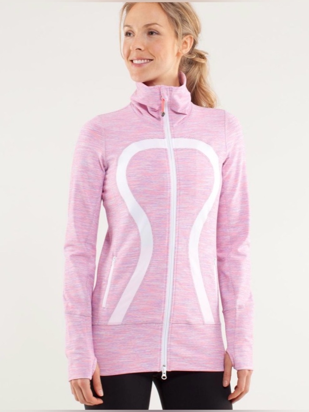 LULULEMON In Stride Jacket in We Are From Space White April Multi